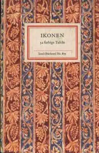 Insel-Bücherei 875, Ikonen, Bröker, Günther. 1968, Insel-Verlag, gebraucht, gut