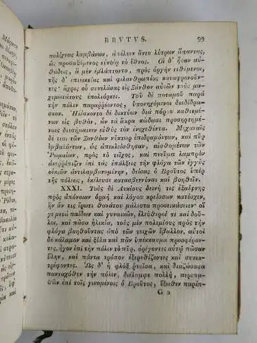 Buch: Plutarchi Vitae Parallelae. Tomus IX, Plutarch, 1814, Carl Tauchnitz
