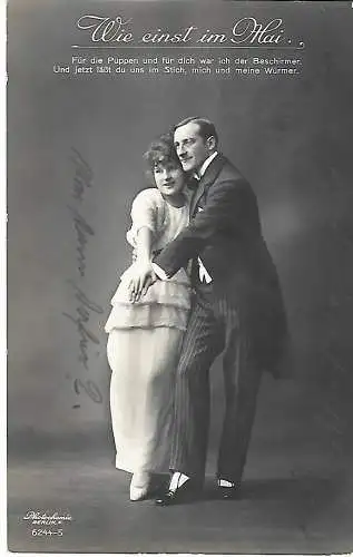 AK Wie einst im Mai. ca. 1914, Operette, Postkarte, gebraucht, gut