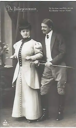 AK Die Dollarprinzessin. Emmy Horst. ca. 1907, Oper, gebraucht, gut 308777