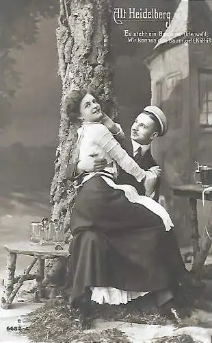 AK Alt Heidelberg. Harry Walden, Leonie Taliansky. ca. 1901, Theater, gut 308770
