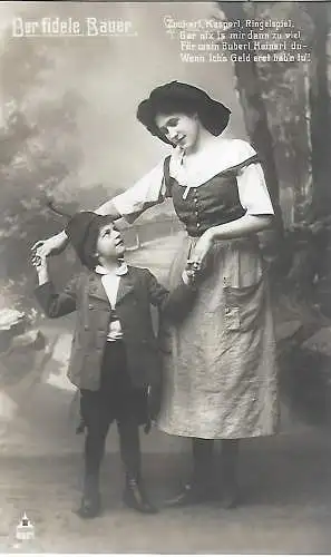 AK Der fidele Bauer. Matzner, Matscheg, Valli Paak. ca. 1907, Operette, g 308814