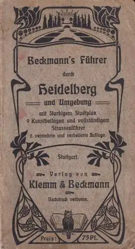 Buch: Heidelberg und Umgebung, Lorentzen, Th., 1905, Klemm & Beckmann, gebraucht