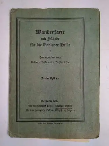 Buch: Wanderkarte mit Führer für die Dahlener Heide, Dahlener Heideverein (Hg.)