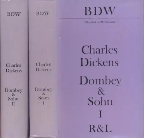 Buch: Dombey und Sohn, Dickens, Charles. 2 Bände, Bibliothek der Weltliteratur