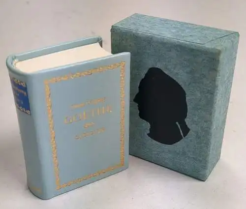 Buch: Ausgewählte Gedichte in zeitlicher Reihenfolge, Goethe, 1991, Miniaturbuch