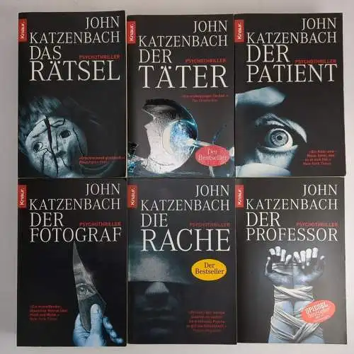 6 Psychothriller John Katzenbach: Rätsel, Täter, Patient, Fotograf, Rache ...