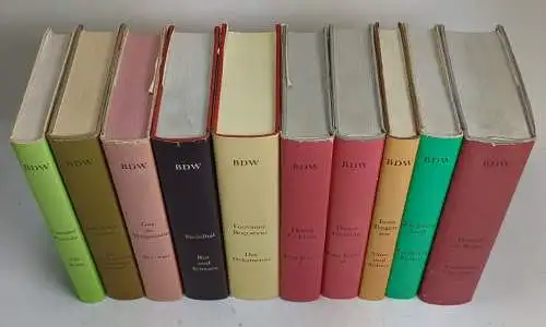 10 Bände BDW Bibliothek der Weltliteratur Aufbau, Swift, Fielding, Boccaccio ...