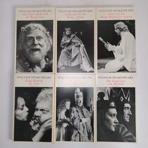 6 Bücher Theatralische Werke, William Shakespeare, Haffmans; Macbeth, König...