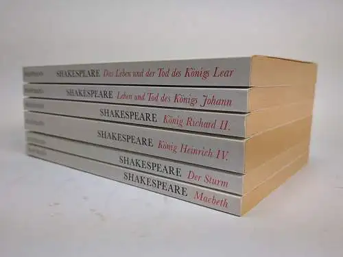 6 Bücher Theatralische Werke, William Shakespeare, Haffmans; Macbeth, König...