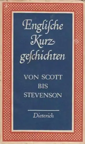 Sammlung Dieterich 56, Englische Kurzgeschichten von Scott bis Stevenson, H 9898