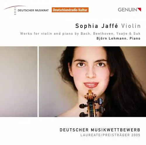 CD-Box: Sophia Jaffe u.a., Works for Violin and Piano by Bach u.a. 2009, wie neu