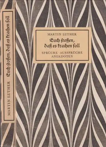 Buch: Euch stoßen, daß es krachen soll, Luther, M., 1986, Buchverlag Der Morgen