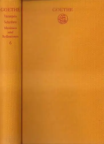 Buch: Goethe Werke Band 6 - Versepen. Schriften. Maximen und Reflexionen, Insel