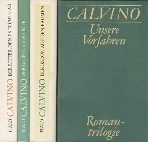 Buch: Unsere Vorfahren, Calvino, Italo. 3 Bände, 1983, Verlag Volk und Welt