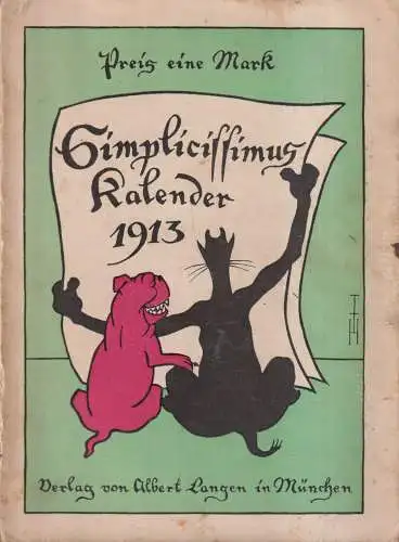Buch: Simplicissimus Kalender für 1913, Albert Langen Verlag, gebraucht, gut