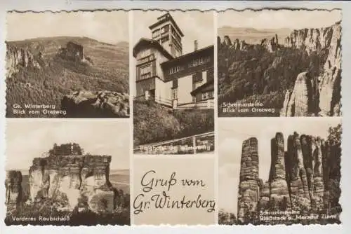 AK Gruß vom Gr. Winterberg, ca. 1960, Albert Krebs, ungelaufen