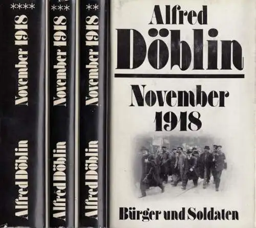 Buch: November 1918. Romantetralogie, Döblin, Alfred. 4 Bände, 1981, R & L