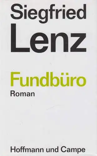 Buch: Fundbüro, Roman. Lenz, Siegfried, 2003, Verlag Hoffmann und Campe Verlag