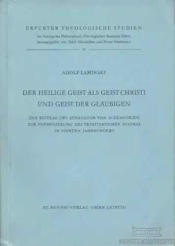 Buch: Der heilige Geist als Geist Christi und Geist der Gläubigen, Laminski
