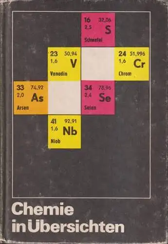 Buch: Chemie in Übersichten, Sommer, Klaus. 1975, Verlag Volk und Wissen