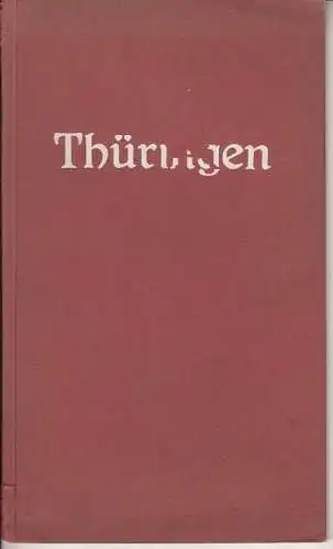 Buch: Thüringen - Hotel-Führer durch die Fremdenverkehrsplätze von Thüringen