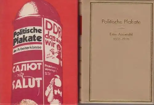 Buch: Politische Plakate, Seifert, Peter / Sommermeier J. u.a. 1979