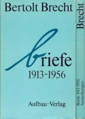 Buch: Briefe 1913-1956, Brecht, Bertolt. 2 Bände, 1983, Aufbau Verlag 47188