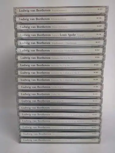 19 CDs Ludvig van Beethoven, Klavier, Streichquartette, Ouvertüren, Sinfonien...