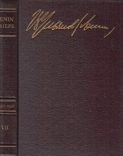 Buch: Briefe, Band VII - November 1920 - Juni 1921, Lenin, W. I. 1970