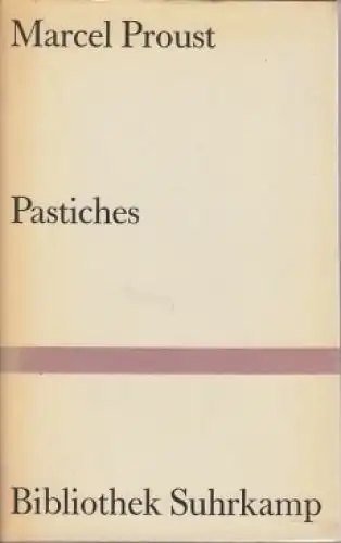 Buch: Pastiches, Proust, Marcel. 1969, Suhrkamp Verlag, Die Lemoine-Affäre