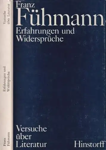 Buch: Erfahrungen und Widersprüche. Fühmann, Franz, 1975, Hinstorff Verlag
