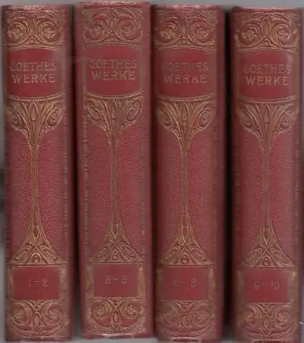 Buch: Goethes Werke, Goethe. 10 in 4 Bände, Deutsches Verlagshaus Bong & Co