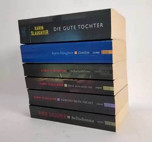 6 Bücher Karin Slaughter: Grant-County-Reihe 1-5 + Die gute Tochter, Thriller