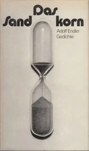 Buch: Das Sandkorn, Endler, Adolf. 1974, Mitteldeutscher Verlag, Gedichte