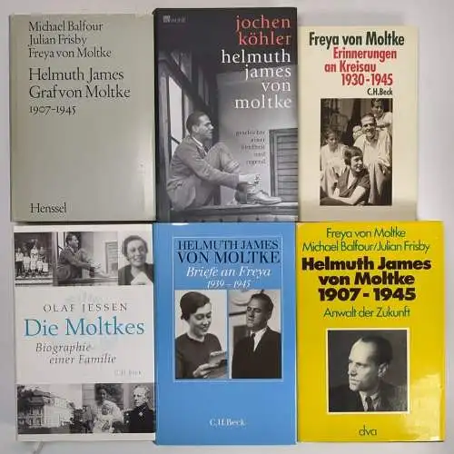 6 Bücher Helmuth James von Moltke, Freya von Moltke, Briefe, Erinnerungen