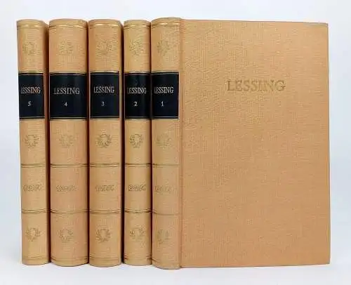 Buch: Werke in fünf Bänden, Lessing, Gotthold Ephraim. 1959, BDK, Volksverlag