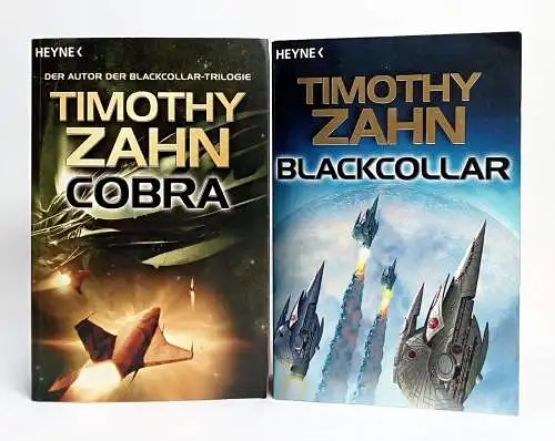 2 Bücher Timothy Zahn: Cobra / Blackcollar-Trilogie. Wilhelm Heyne Verlag,
