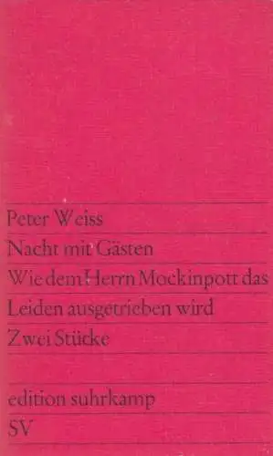 Buch: Nacht mit Gästen / Wie dem Hernn Mockinpott das Leiden... Weiss, Peter
