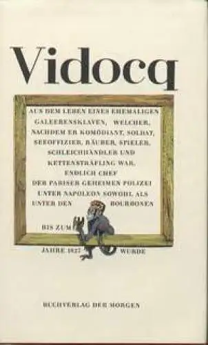 Buch: Aus dem Leben eines ehemaligen Galeerensklaven, Vidocq, Francois Eugen 974