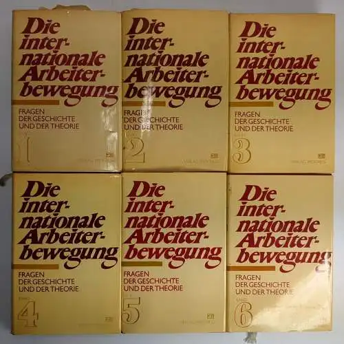 Buch: Die internationale Arbeiterbewegung 1-6, Verlag Progress, 6 Bände