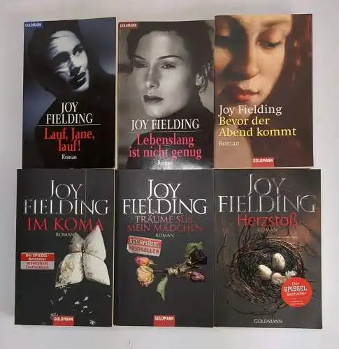 6 Bücher Joy Fielding: Im Koma; Lebenslang; Lauf Jane, lauf!, Bevor der Abend...