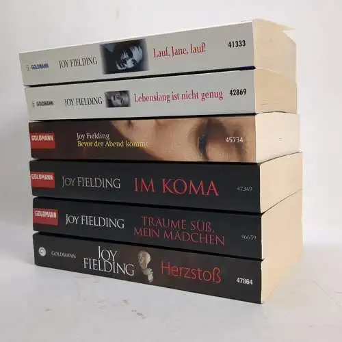 6 Bücher Joy Fielding: Im Koma; Lebenslang; Lauf Jane, lauf!, Bevor der Abend...