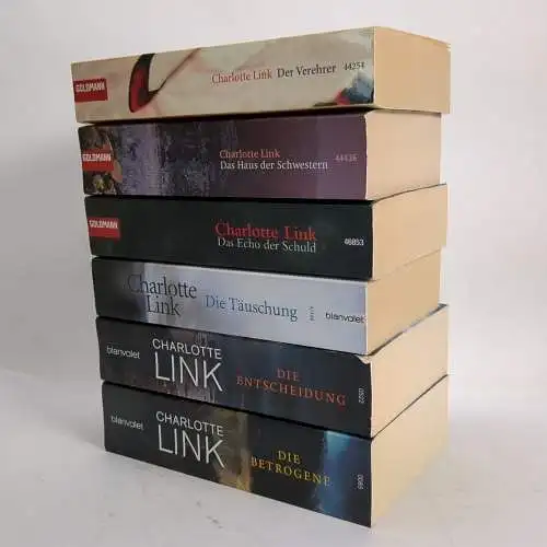 6 Bücher Charlotte Link: Betrogene, Entscheidung, Täuschung, Echo, Verehrer ...