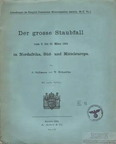 Buch: Der grosse Staubfall vom 9. bis 12. März 1901 in Nordafrika... Hellmann