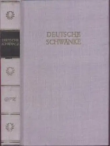 Buch: Deutsche Schwänke in einem Band, Albrecht, Günther. 1983, Aufbau-Ver 35669