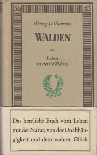 Sammlung Dieterich 67, Walden oder ein Leben in den Wäldern, Thoreau. 1949
