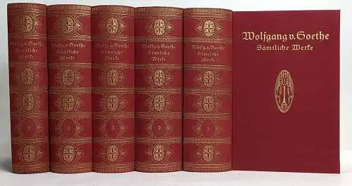 Buch: Sämtliche Werke, Goethe, Johann Wolfgang von, 5 Bände, gebraucht, gut