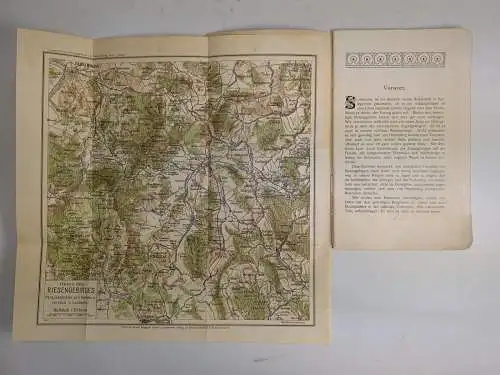 Buch + Karte: Herausgegeben vom Verkehrsverband des Ostens des Riesengebirges