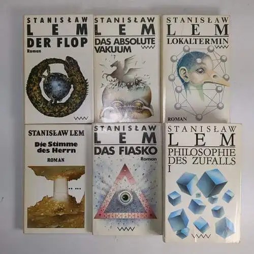 7 Bücher Stanislaw Lem: Zufall, Fiasko, Lokaltermin, Vakuum, Flop; Volk & Welt